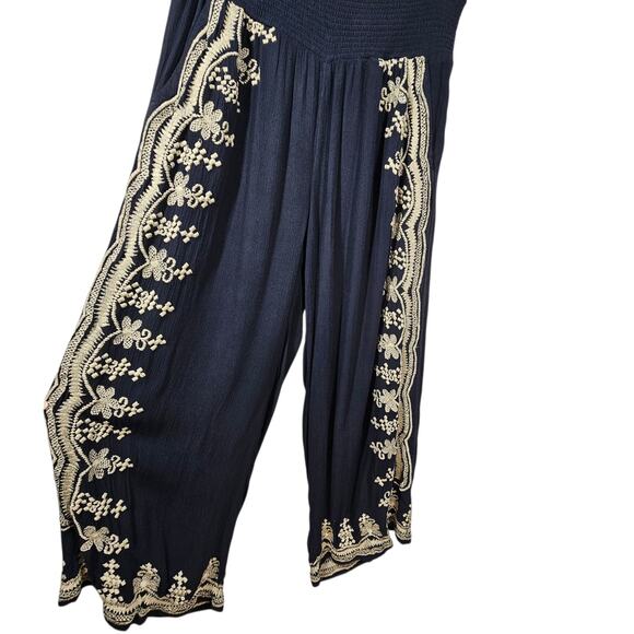 Sundance Bon Voyage Culottes Embroidered Boho Wide Leg Pants Size S - Picture 3 of 9